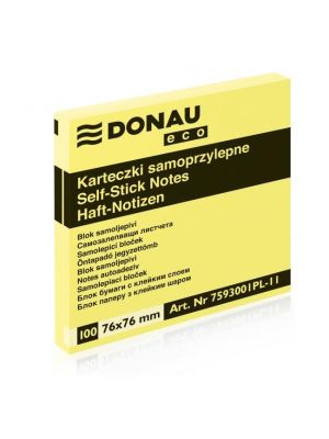 Bloček Donau ECO žltý 76x76mm
