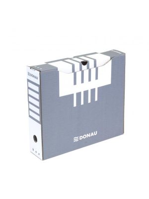 Archívny box DONAU 80mm sivý