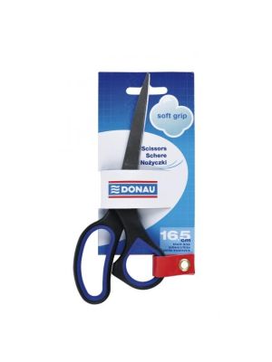 Nožnice DONAU Soft grip 16,5cm modré