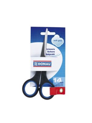 Nožnice DONAU Soft grip 14cm modré