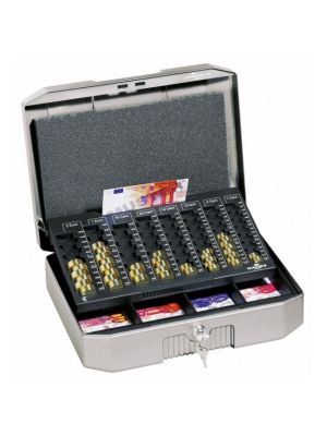 Euro-pokladnička DURABLE EUROBOXX 352x120x276mm strieborná