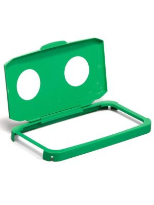 Veko na kôš DURABIN LID 60 s otvormi na fľaše zelené