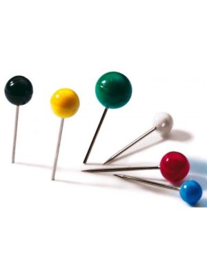 Napichovacie špendlíky guľaté DURABLE 6mm mix farieb 50ks