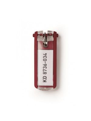 Menovky na kľúče DURABLE KEY CLIP červené 6ks