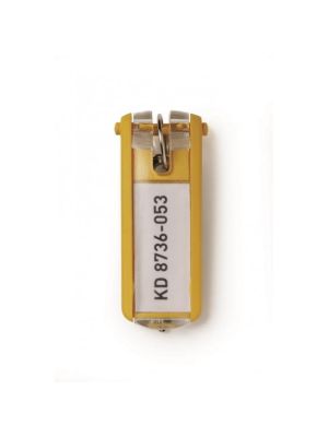 Menovky na kľúče DURABLE KEY CLIP žlté 6ks