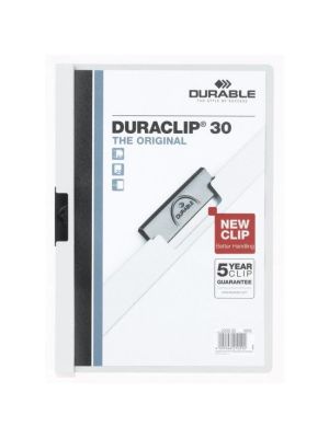 Obal s klipom DURACLIP Original 30 biely
