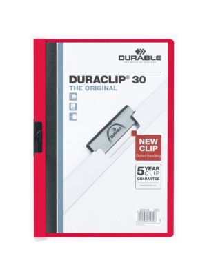Obal s klipom DURACLIP Original 30 červený
