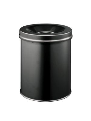 Kôš oceľový protipožiarny 15l čierny