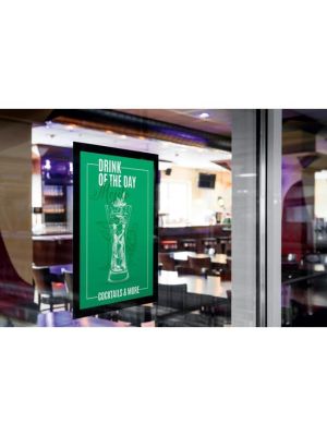 Samolepiaci panel Duraframe Sun A4 čierny