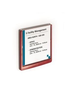 Informačná tabuľka Click Sign 149x148,5 červená