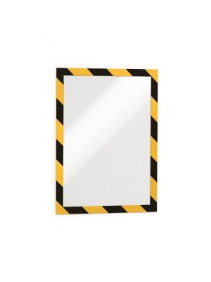 Samolepiaci Duraframe Security A4, žlto-čierny, bal.2 ks