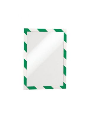 Samolepiaci Duraframe Security A4, zeleno-biely, bal.2 ks