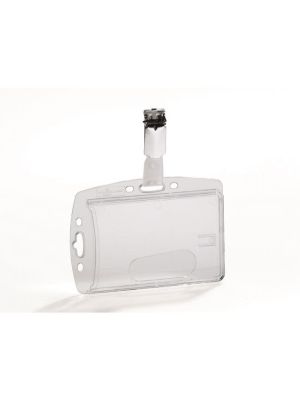 Visačka na plastovú kartu so štipcom DURABLE 85x54mm 25ks