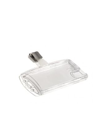 Visačka na 2 plastové karty so štipcom DURABLE 85x54mm 25ks