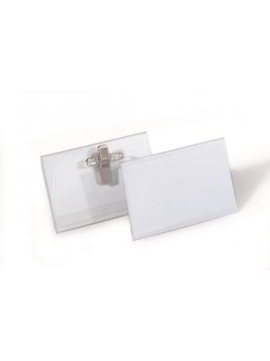 Visačka štipec+špendlík DURABLE 90x54mm 50ks