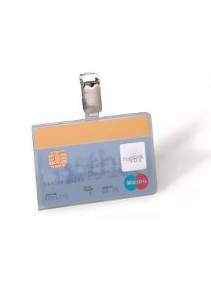 Visačka na plastovú kartu so štipcom DURABLE 87x54mm 25ks