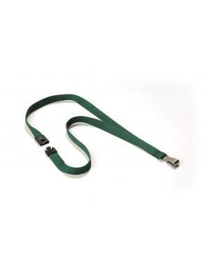 Závesný remienok DURABLE SOFT COLOUR 15mm tmavozelený 10ks