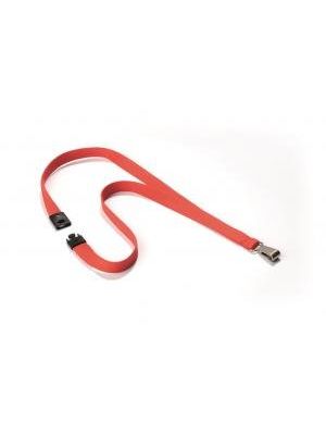 Závesný remienok DURABLE SOFT COLOUR 15mm korálovo červený 10ks