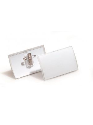 Visačka oblá PP štipec+špendlík DURABLE CLICK FOLD 90x54mm 25ks