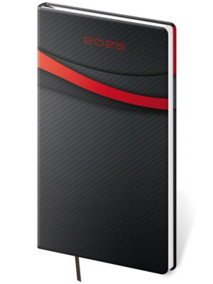 Vreckový diár Vario Black design