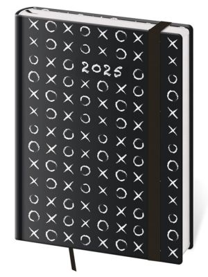 Týždenný diár B6 Vario Tic-Tac-Toe s gumičkou