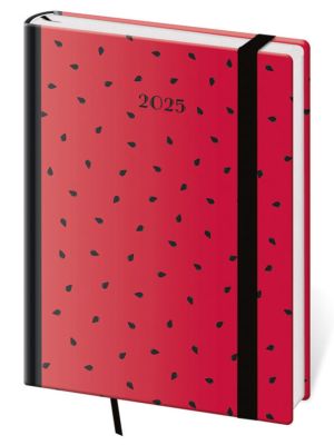 Týždenný diár B6 Vario Watermelon s gumičkou