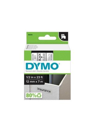 Samolepiaca páska Dymo D1 12 mm číra/čierna
