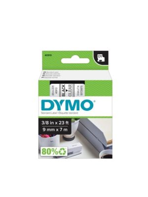 Samolepiaca páska Dymo D1 9 mm číra/čierna