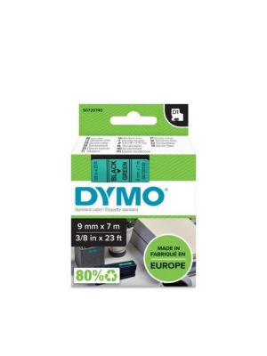 Samolepiaca páska Dymo D1 9 mm zelená/čierna
