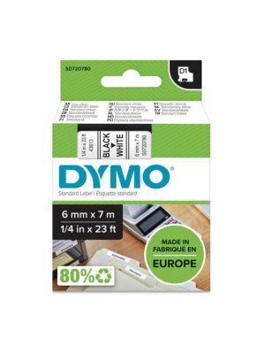 Samolepiaca páska Dymo D1 6 mm biela/čierna