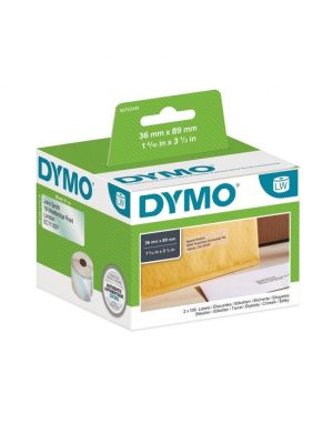 Samolepiace etikety Dymo LW 89x36mm adresné veľké číry plast