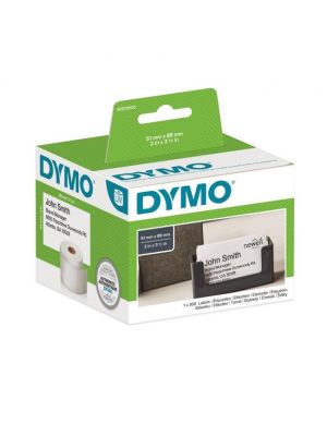 Samolepiace etikety Dymo LW 89x51 mm menovky bez lepidla biele