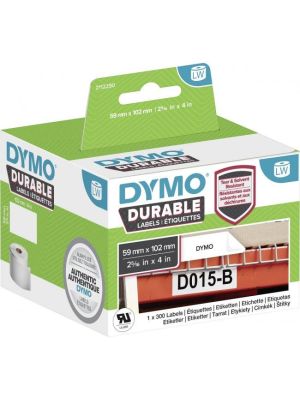 Samolepiace etikety Dymo LW 102x59mm polypropylénové s ochrannou vrstvou biele