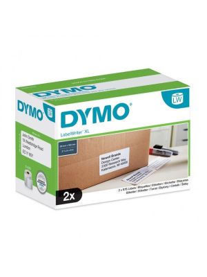 Samolepiace etikety Dymo LW 4XL 102x59 mm veľké expedičné biele