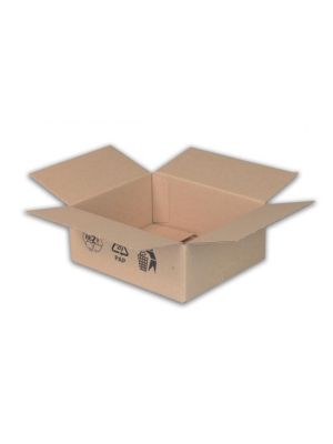 Škatuľa s klopou + recyklačné znaky 200x150x100 mm