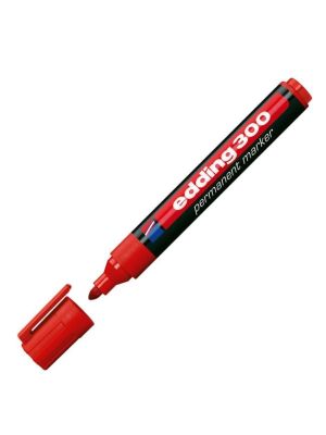 Permanentný popisovač edding 300 červený