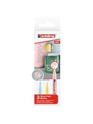 Sada lakových popisovačov edding 751/3 S pastel