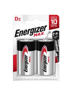 Batéria alkalická Energizer Max 1,5 V, typ D, 2 ks