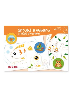 Maľovanka A5 POSPÁJAJ PODĽA BODOV
