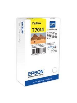 Atramentová náplň Epson T7014 yellow XXL C13T701440 pre WP4000/WP4500 (3.400 str.)