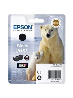 Atramentová náplň Epson C13T262140 black T2621 26XL pre XP-600/700 (12,2 ml)