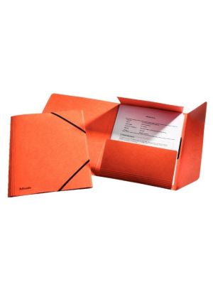 Prešpánový obal s gumičkou Esselte oranžový