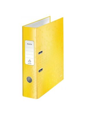 Zakladač pákový Leitz 180° WOW 8cm žltý