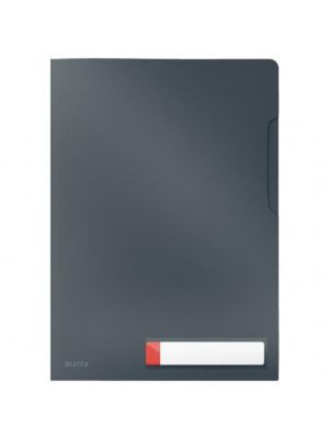 Obal L pevný Leitz Cosy A4 200mic zamatový šedý 3 ks