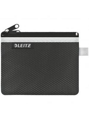 Textilný obal so zipsom dvojitý Leitz WOW malý čierny