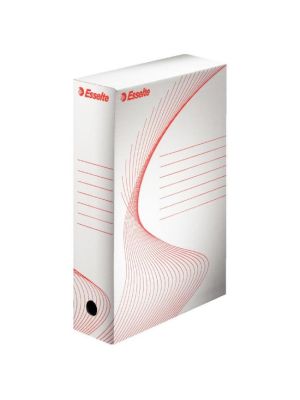 Archívny box Esselte 80mm biely/červený