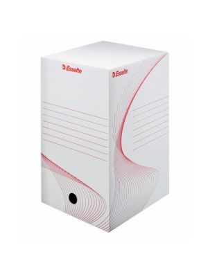 Archívny box Esselte 200mm biely/červený