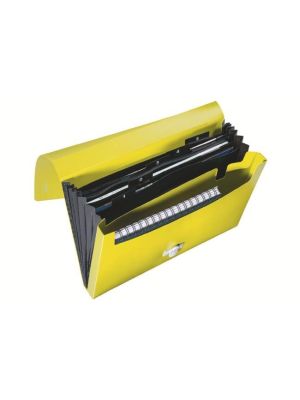 Aktovka plastová s priehradkami Leitz Recycle žltá