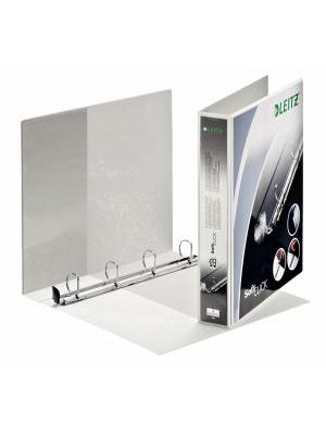 Zakladač prezentačný Leitz 5,2cm 4D-krúžkový A4 MAXI biely