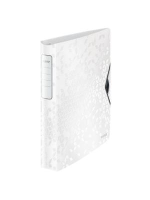 Zakladač 4-krúžkový Leitz Active WOW celoplastový 5,2cm biely